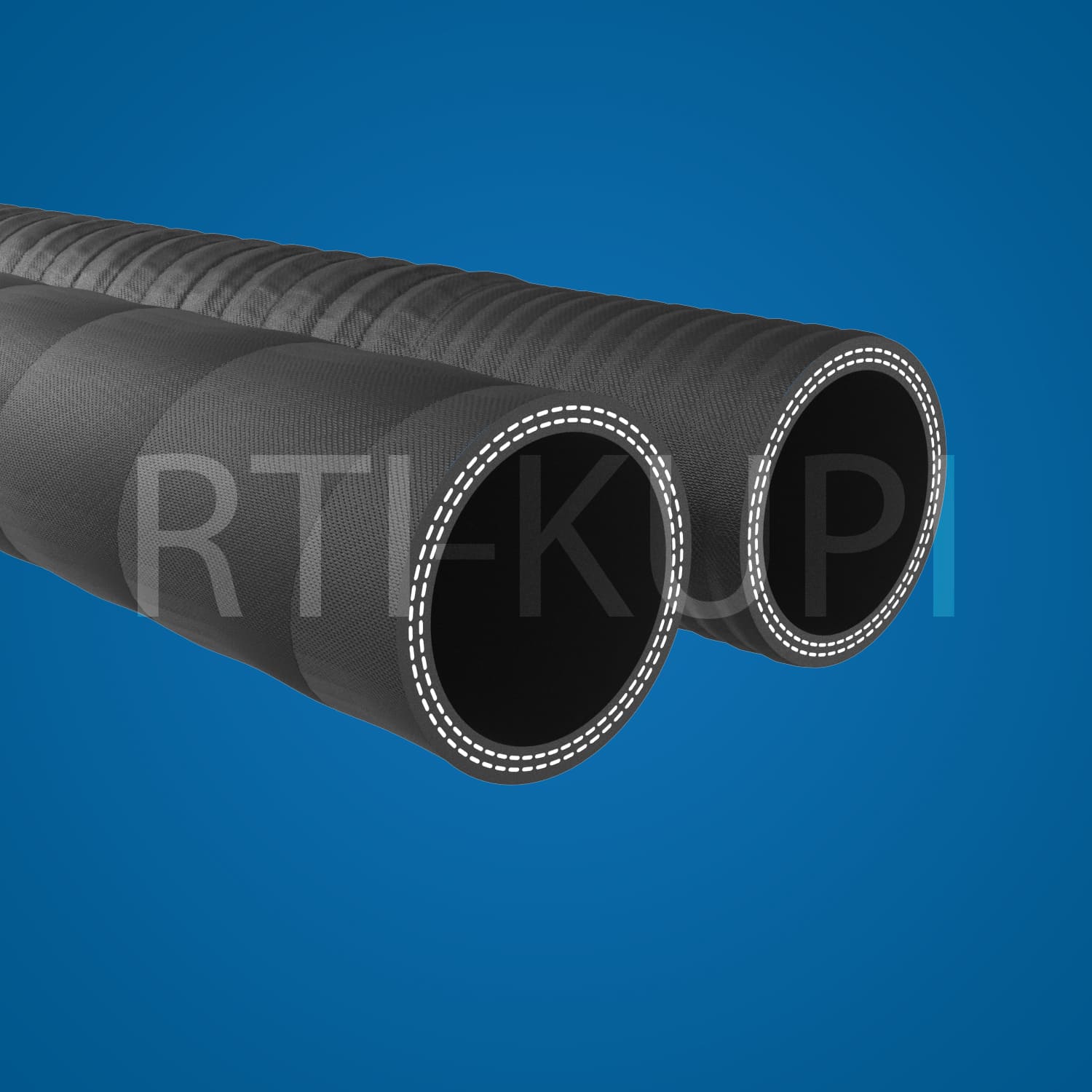 Рукава  напорно-всасывающие (гофра) ГОСТ 5398-76 КЩ-2-50-5-4000